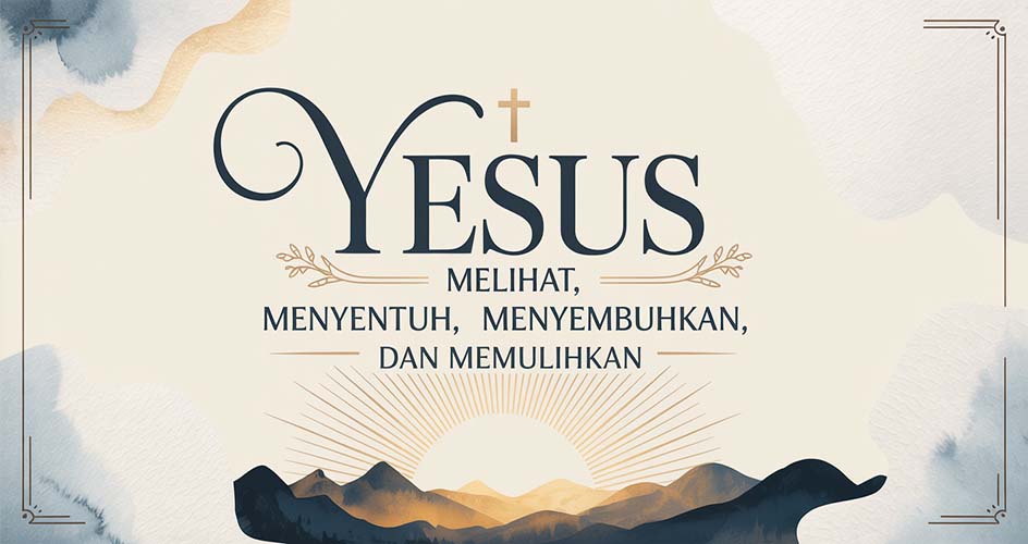 Yesus melihat, menyentuh, menyembuhkan, dan memulihkan.